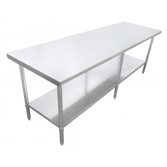 24" x 84" All Stainless Steel Worktable