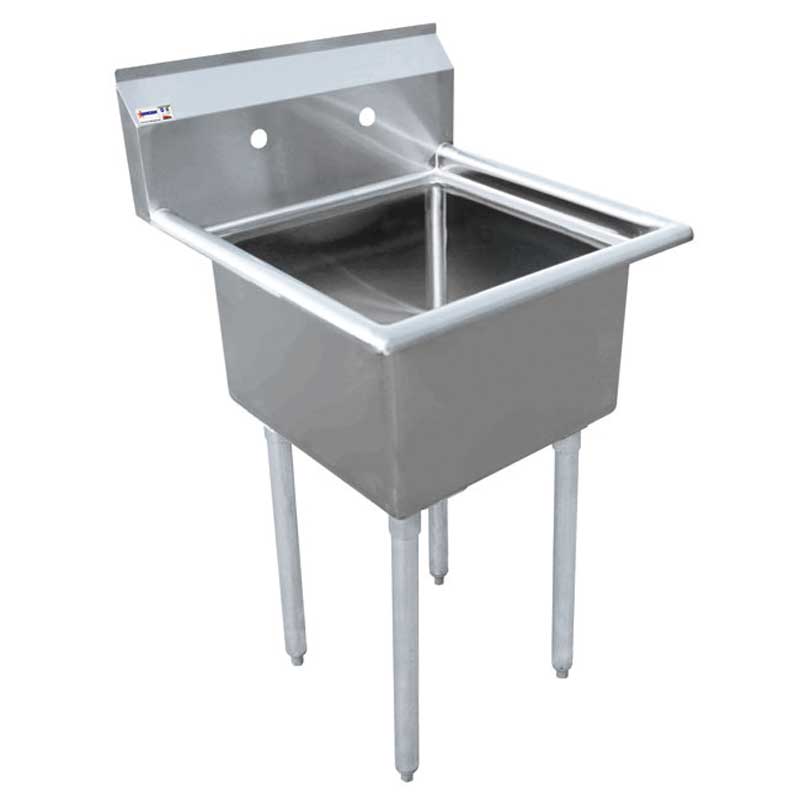 20" x 20" x 12" One Tub Sink without Drain Board