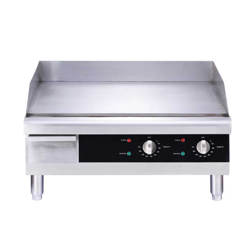 24-Inch Countertop Stainless Steel Electric Griddle