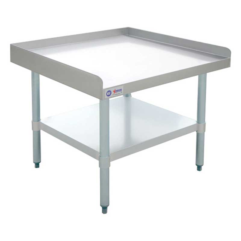 30" x 30" Stainless Steel Equipment Stand with Stainless Steel Undershelf & Legs